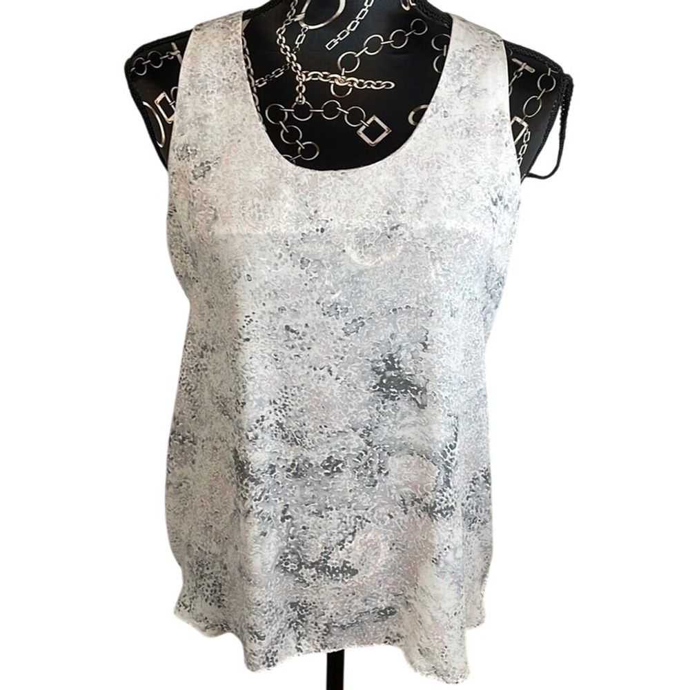 Sleeveless Tank Top Abstract Print Casual Layering‎ Top
